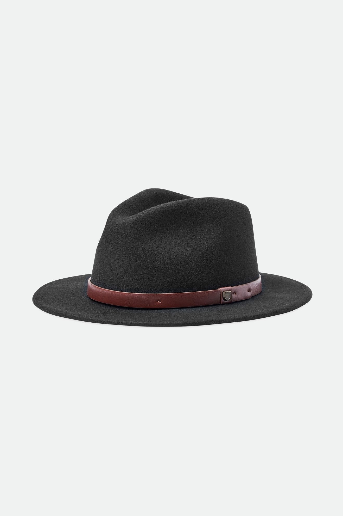 Sombreros De Fieltro Brixton Messer Fedora Mujer Negras | 593048FXP