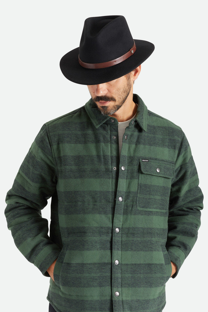 Sombreros De Fieltro Brixton Messer Hombre Negras | 804521VCH