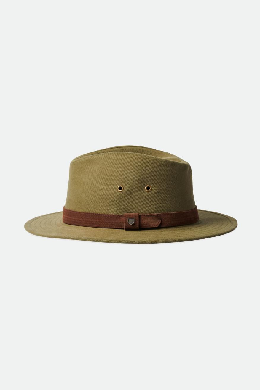 Sombreros De Fieltro Brixton Messer Utility Adventure Hombre Verde Oliva | 195306ZQD