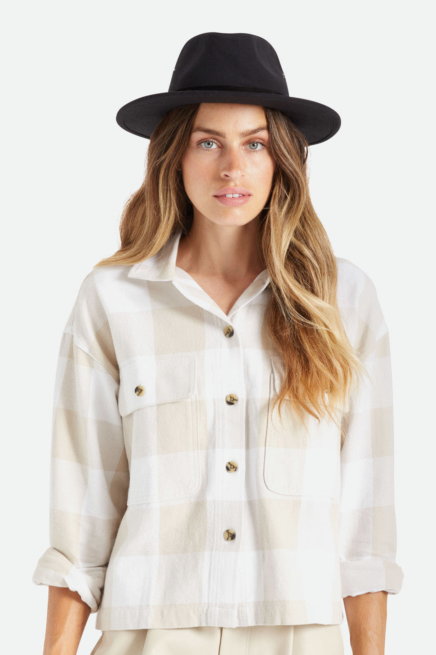 Sombreros De Fieltro Brixton Messer Utility Adventure Fedora Mujer Negras | 257418DZQ