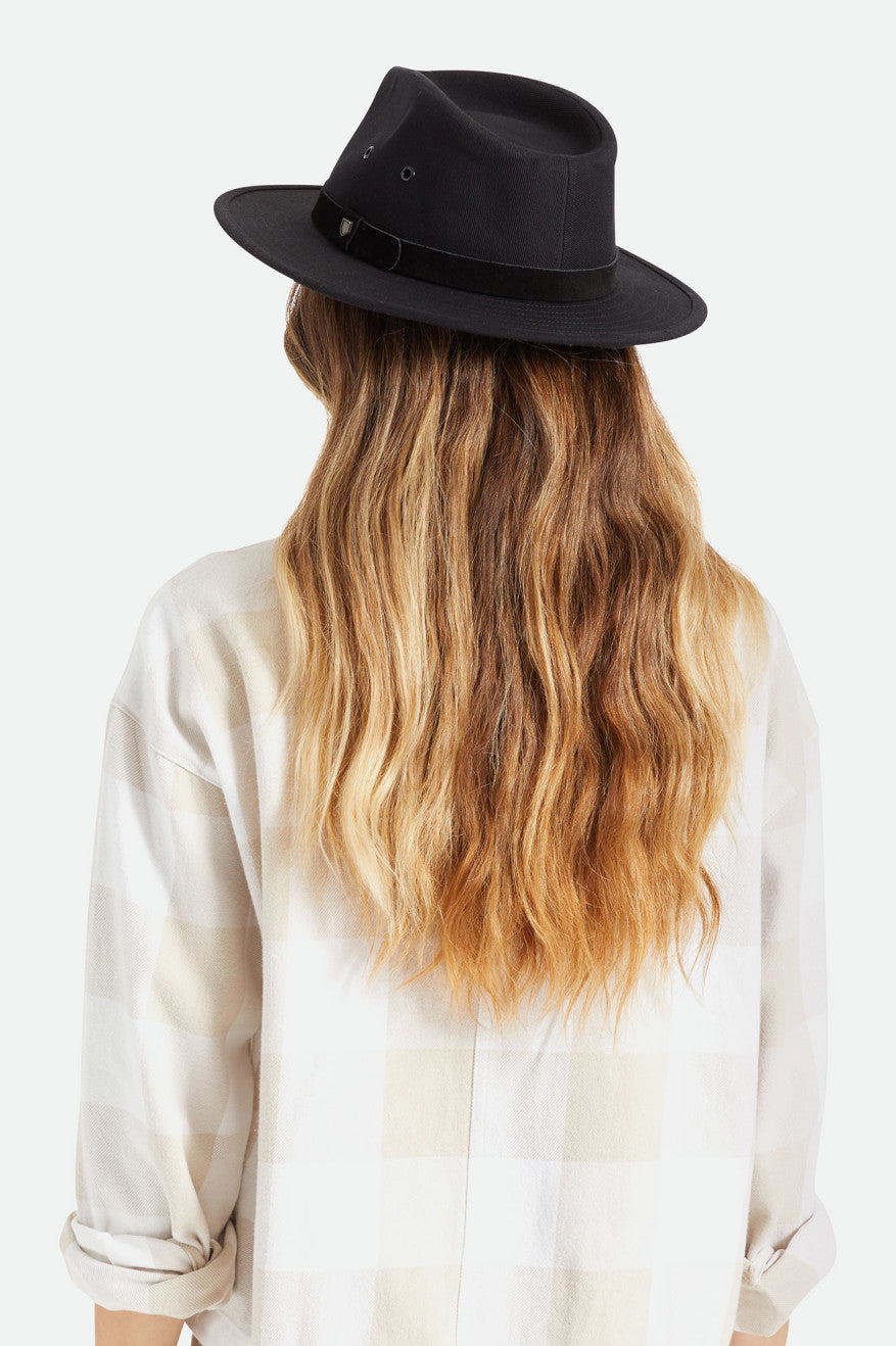 Sombreros De Fieltro Brixton Messer Utility Adventure Fedora Mujer Negras | 257418DZQ