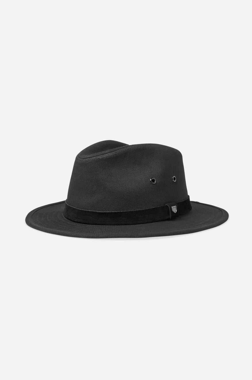 Sombreros De Fieltro Brixton Messer Utility Adventure Fedora Mujer Negras | 257418DZQ