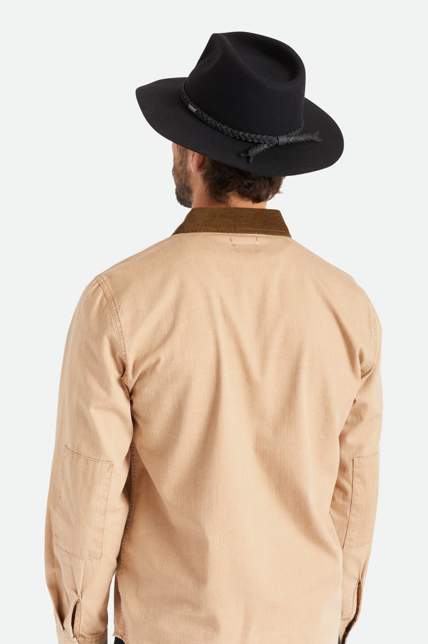 Sombreros De Fieltro Brixton Messer Western Hombre Negras | 349102LXS