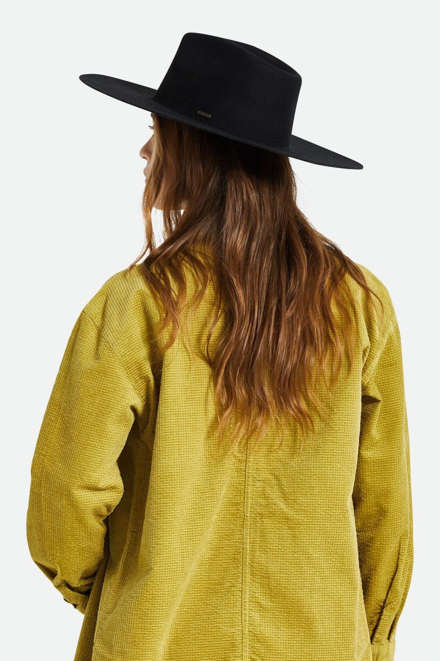 Sombreros De Fieltro Brixton Primrose Felt Fedora Mujer Negras | 840157ZRJ