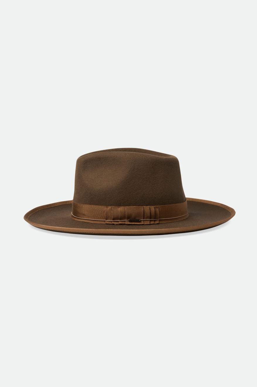 Sombreros De Fieltro Brixton Reno Fedora Mujer Marrones | 451628SBU