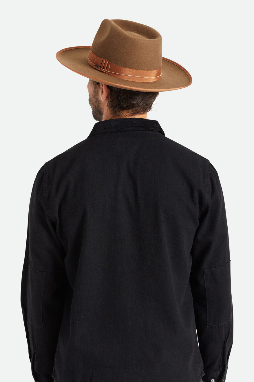 Sombreros De Fieltro Brixton Reno Fedora Mujer Marrones | 451628SBU