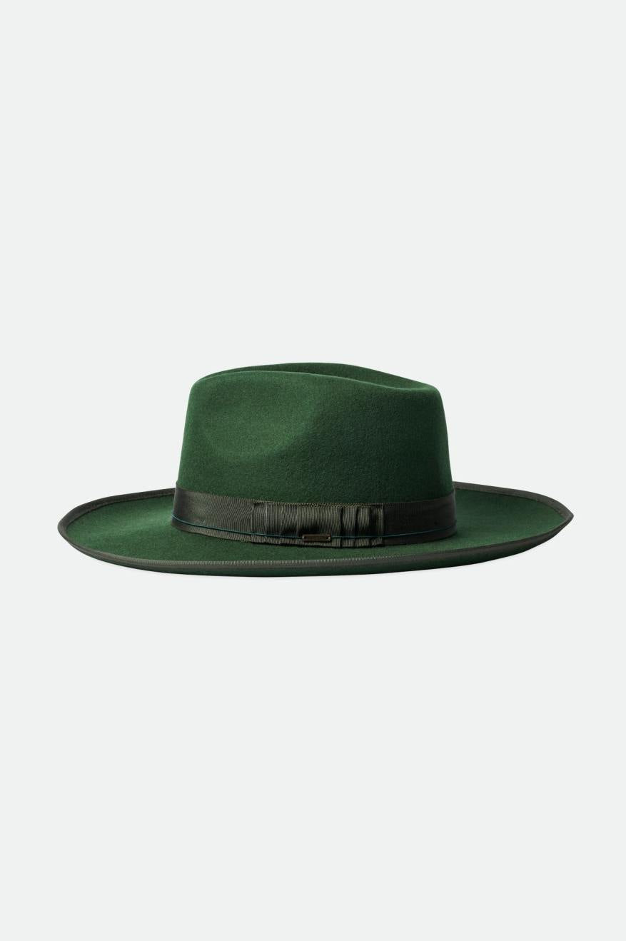 Sombreros De Fieltro Brixton Reno Fedora Mujer Verde | 609185HVS