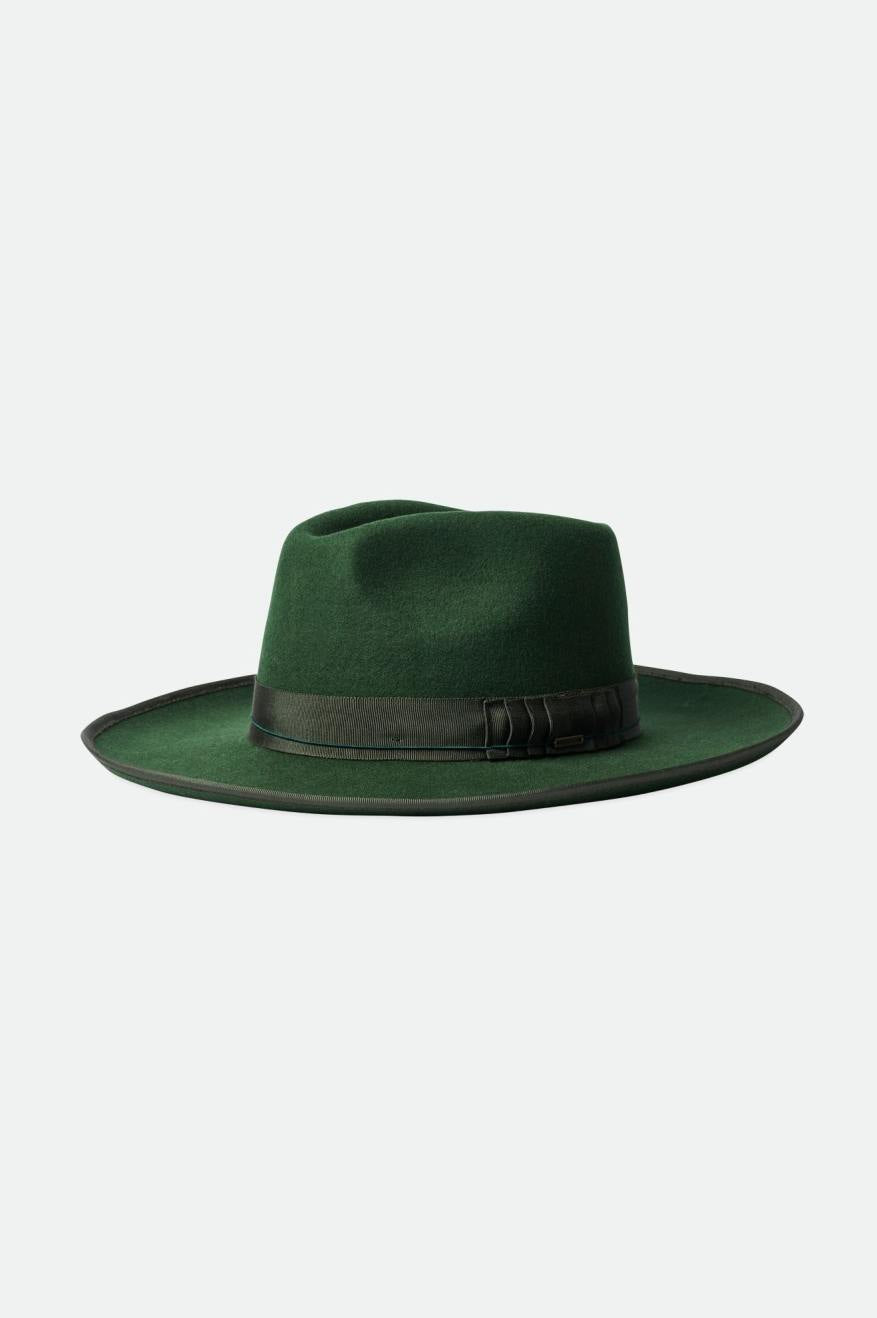 Sombreros De Fieltro Brixton Reno Fedora Mujer Verde | 609185HVS