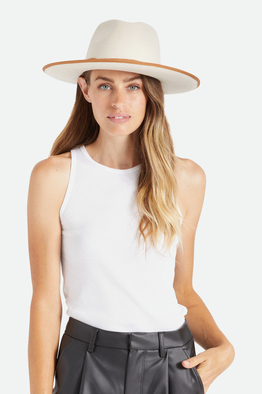 Sombreros De Fieltro Brixton Reno Fedora Mujer Blancas | 960852FLH