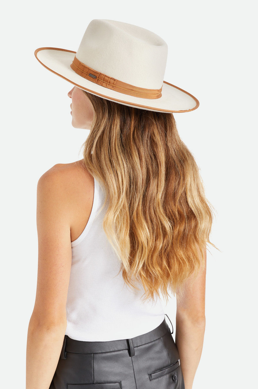 Sombreros De Fieltro Brixton Reno Fedora Mujer Blancas | 960852FLH