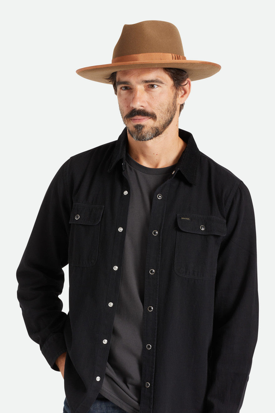 Sombreros De Fieltro Brixton Reno Hombre Cafe | 341579GSA