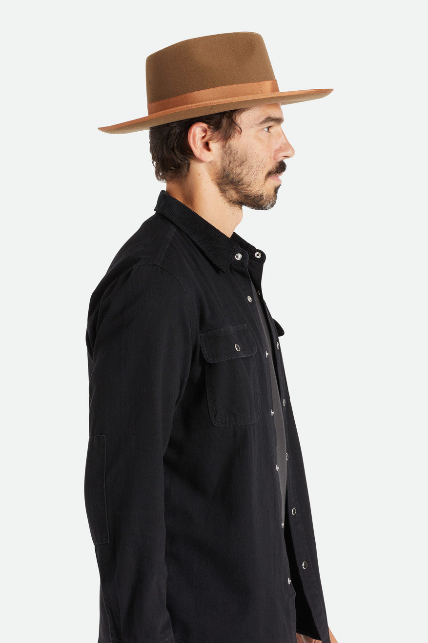 Sombreros De Fieltro Brixton Reno Hombre Cafe | 341579GSA