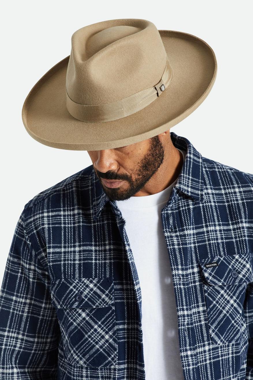 Sombreros De Fieltro Brixton Victoria Felt Hombre Marrones | 470169GAF