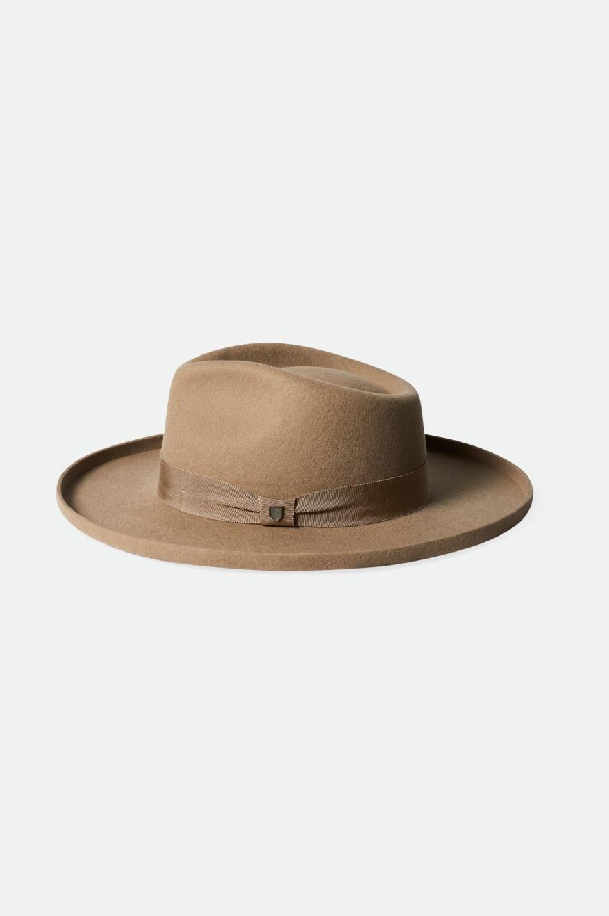 Sombreros De Fieltro Brixton Victoria Felt Hombre Marrones | 470169GAF