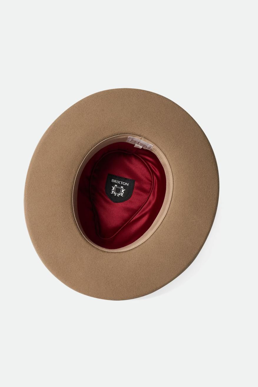 Sombreros De Fieltro Brixton Victoria Felt Hombre Marrones | 470169GAF