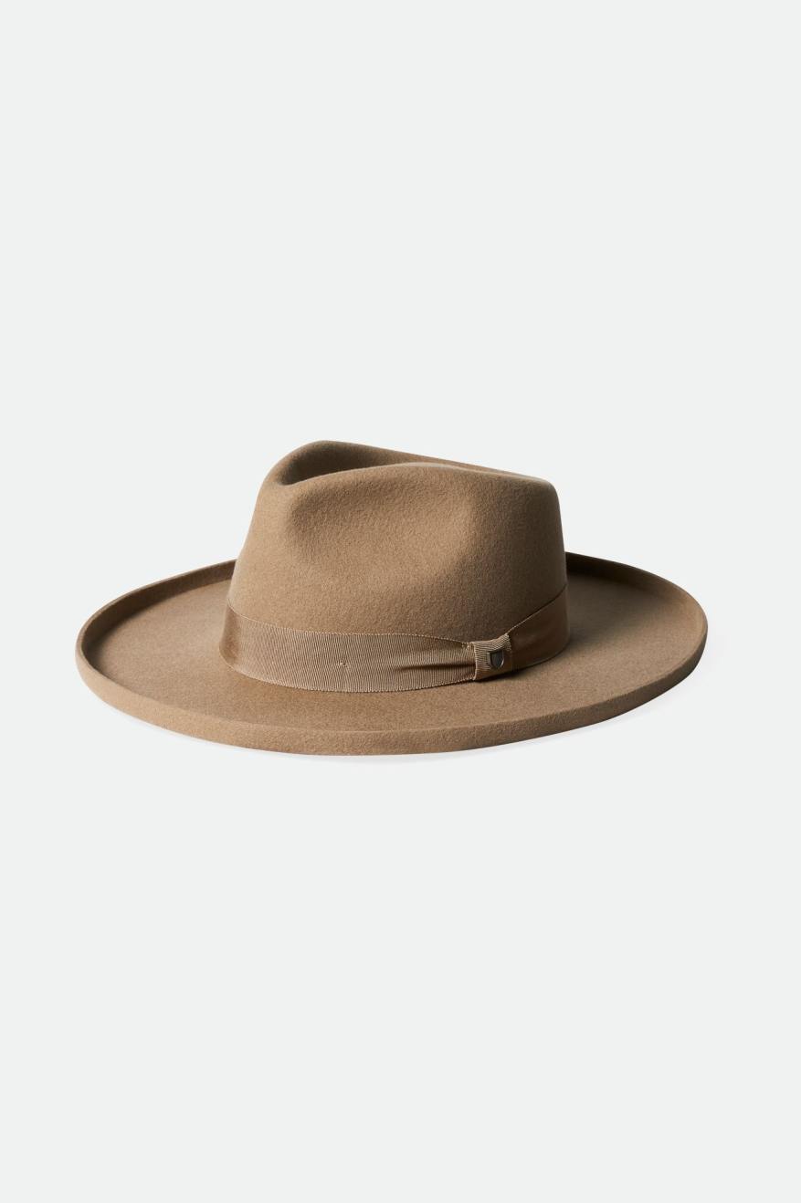 Sombreros De Fieltro Brixton Victoria Felt Hombre Marrones | 470169GAF