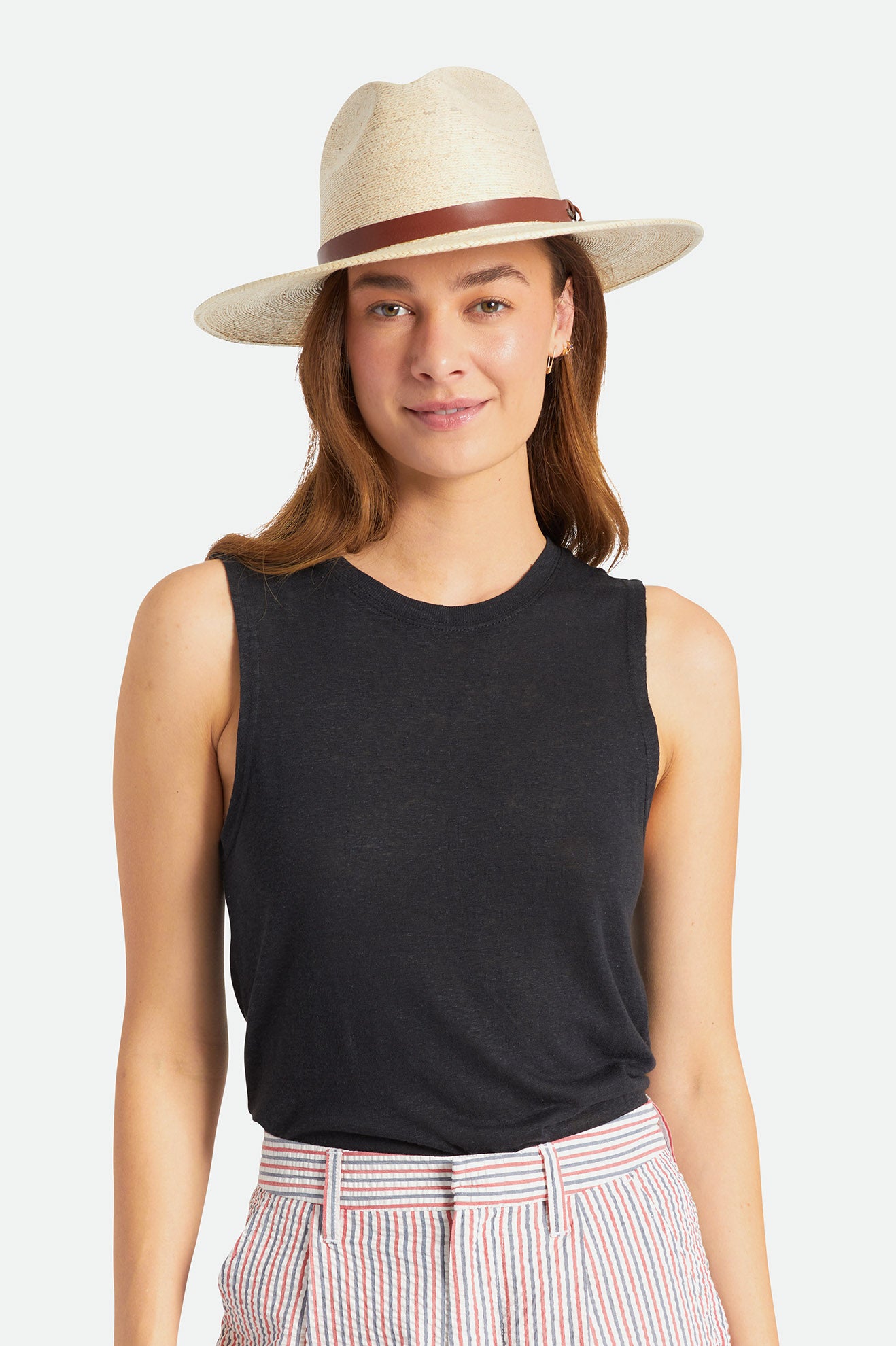 Sombreros De Pajas Brixton Field Proper Mujer Beige | 974321WGK