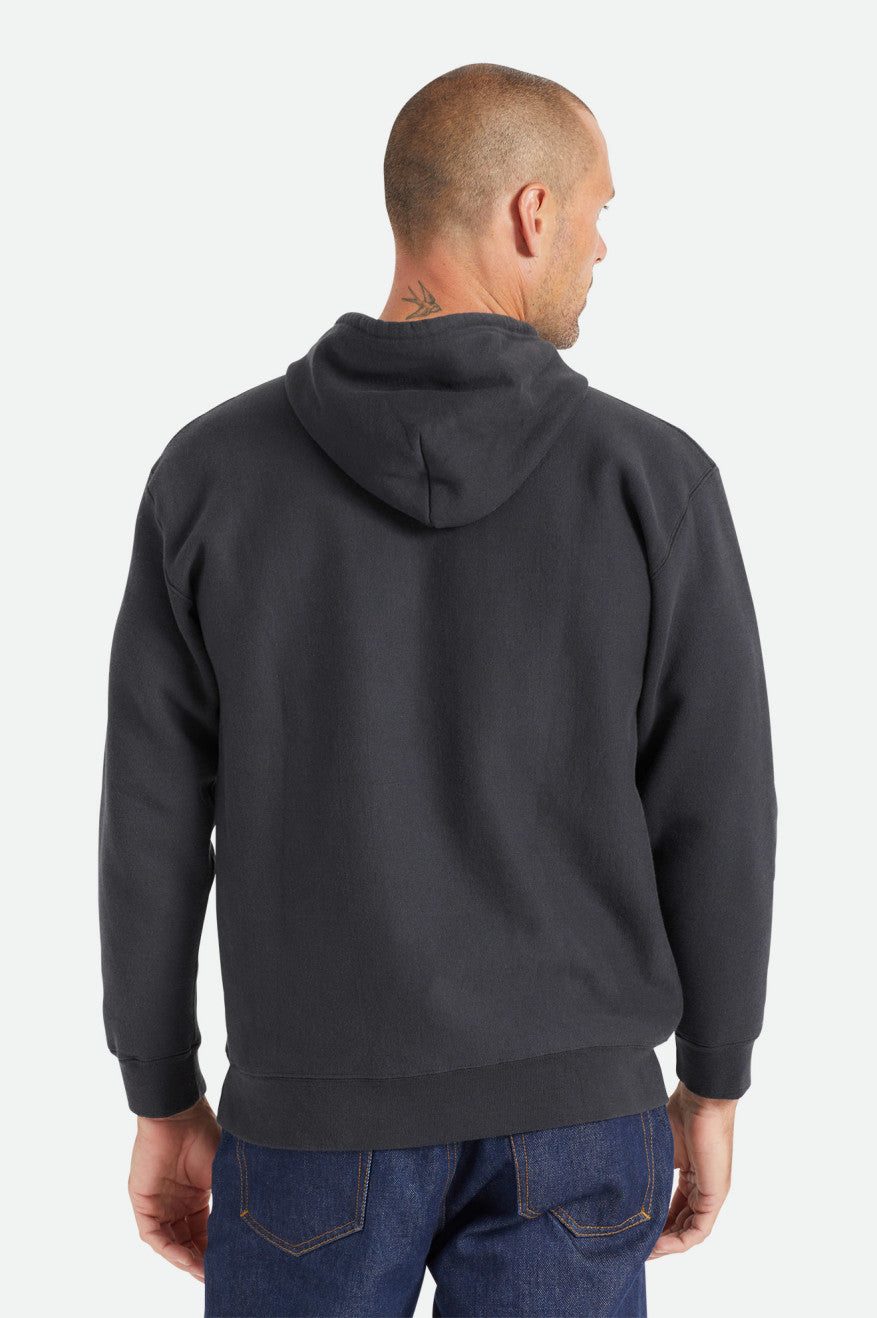 Sudadera Con Capucha Brixton Cooper Reserve Raglan Hombre Negras | 483169TFG