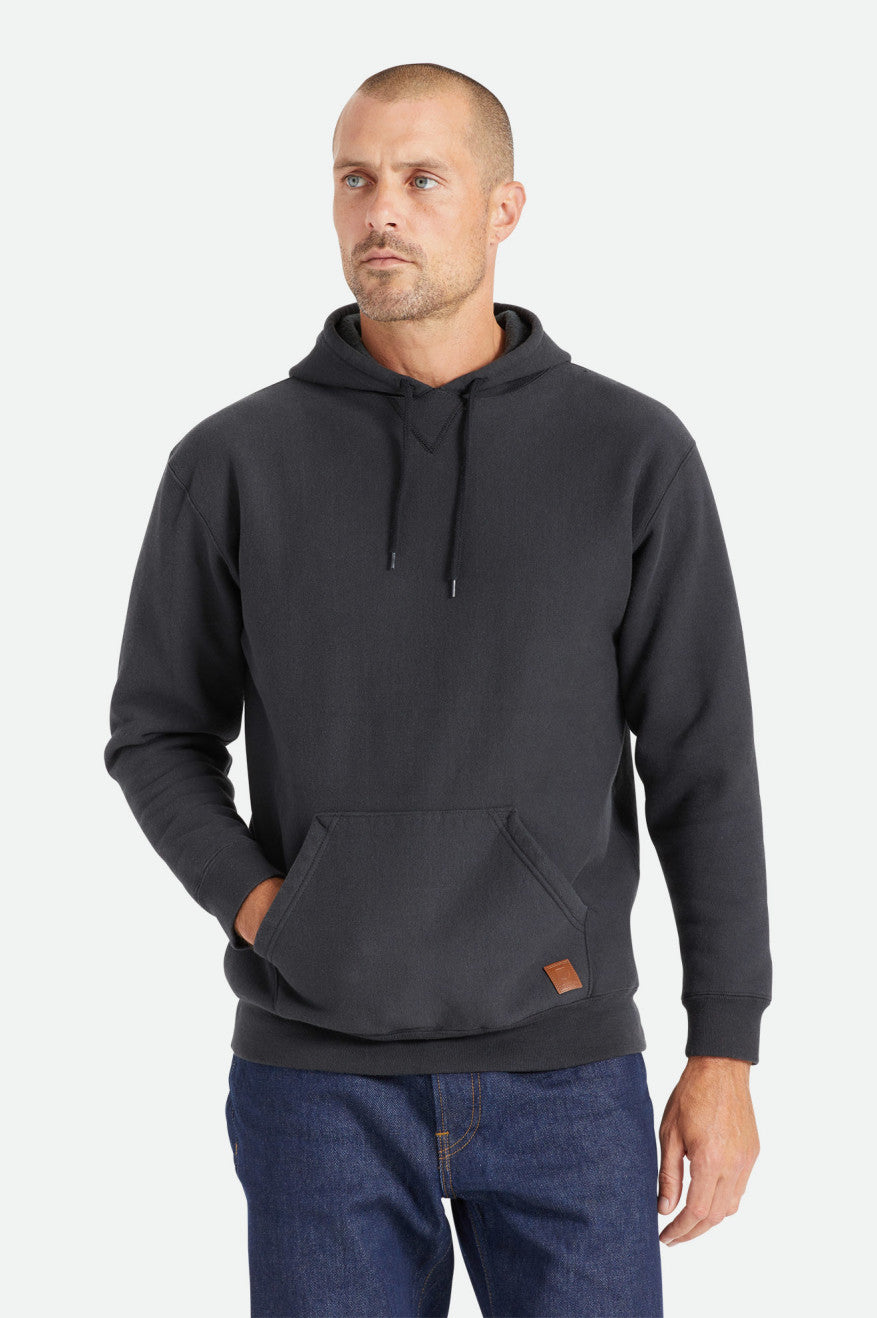 Sudadera Con Capucha Brixton Cooper Reserve Raglan Hombre Negras | 483169TFG