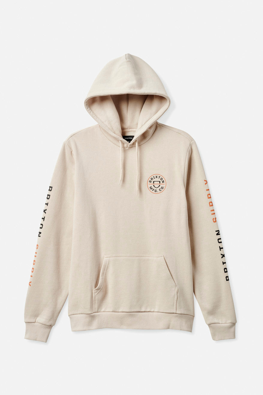 Sudadera Con Capucha Brixton Crest Hombre Beige Naranjas Negras | 461587EHP