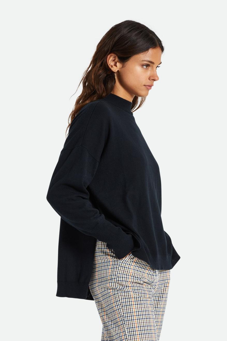 Suéteres Brixton Reserve Oversized Cashmere Mujer Negras | 135924TNP