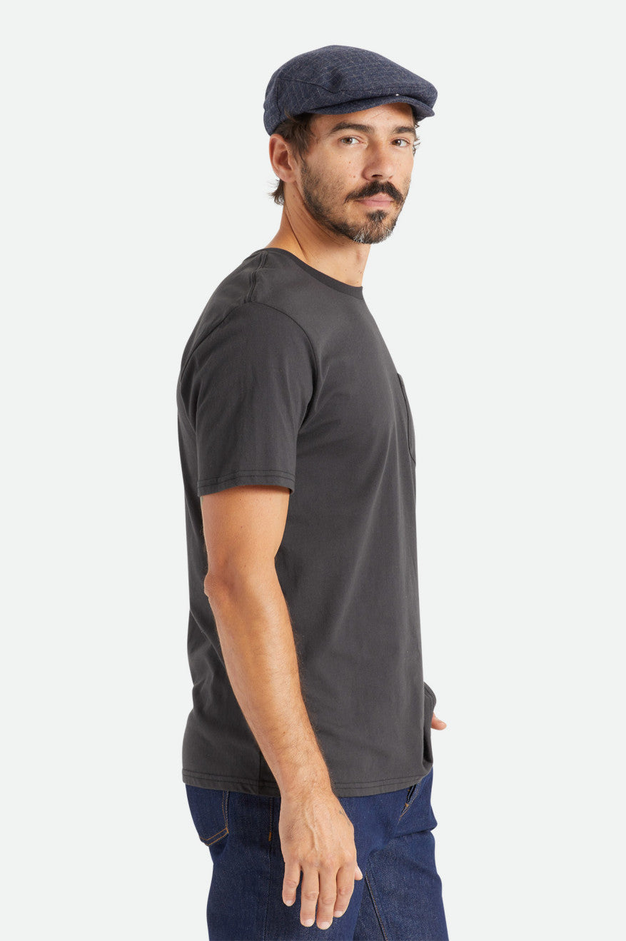 Tops Brixton Basic S/S Pocket Hombre Negras | 794681MJE