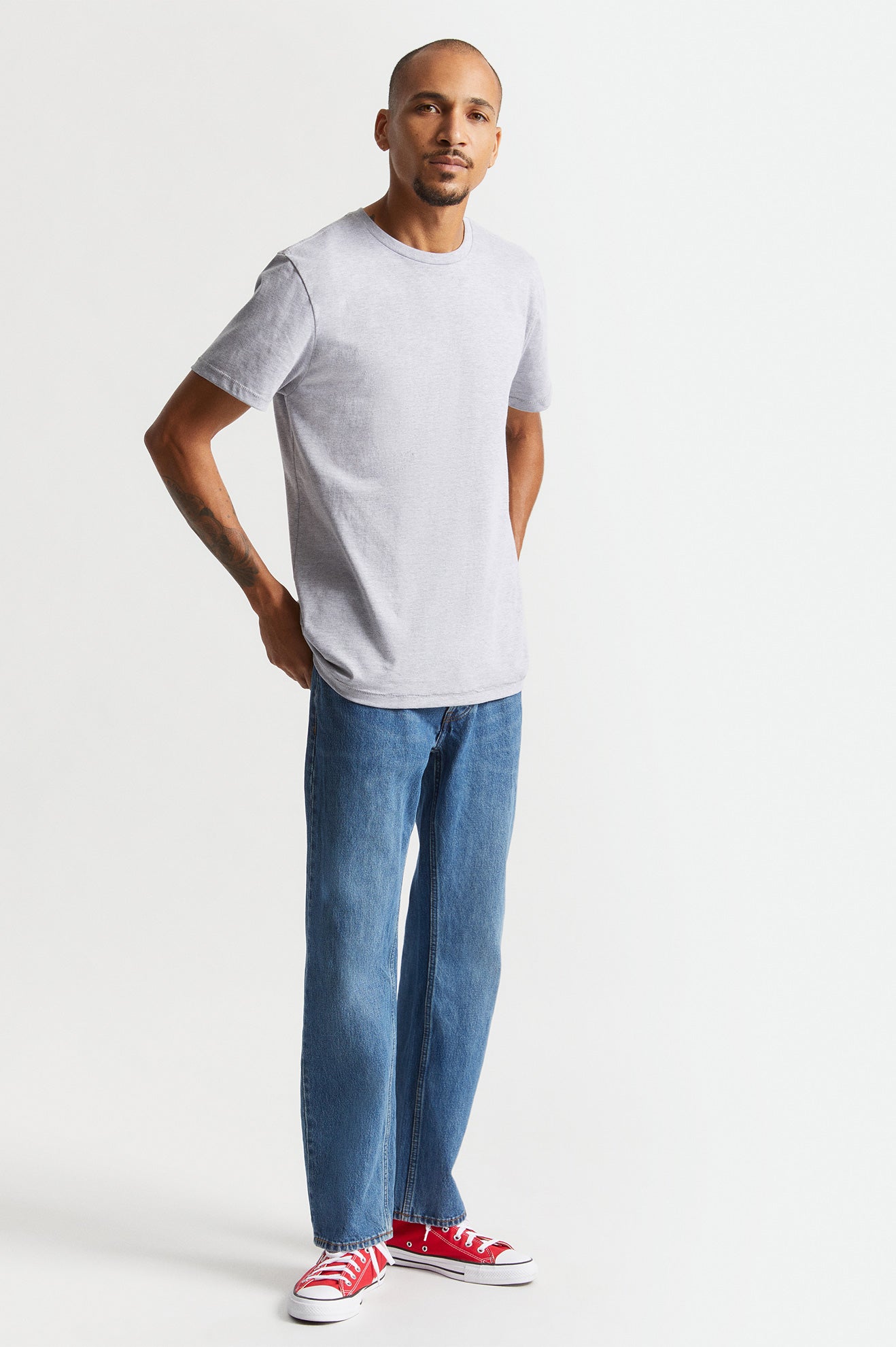 Tops Brixton Basic S/S Tailored Hombre Gris | 127043FXZ