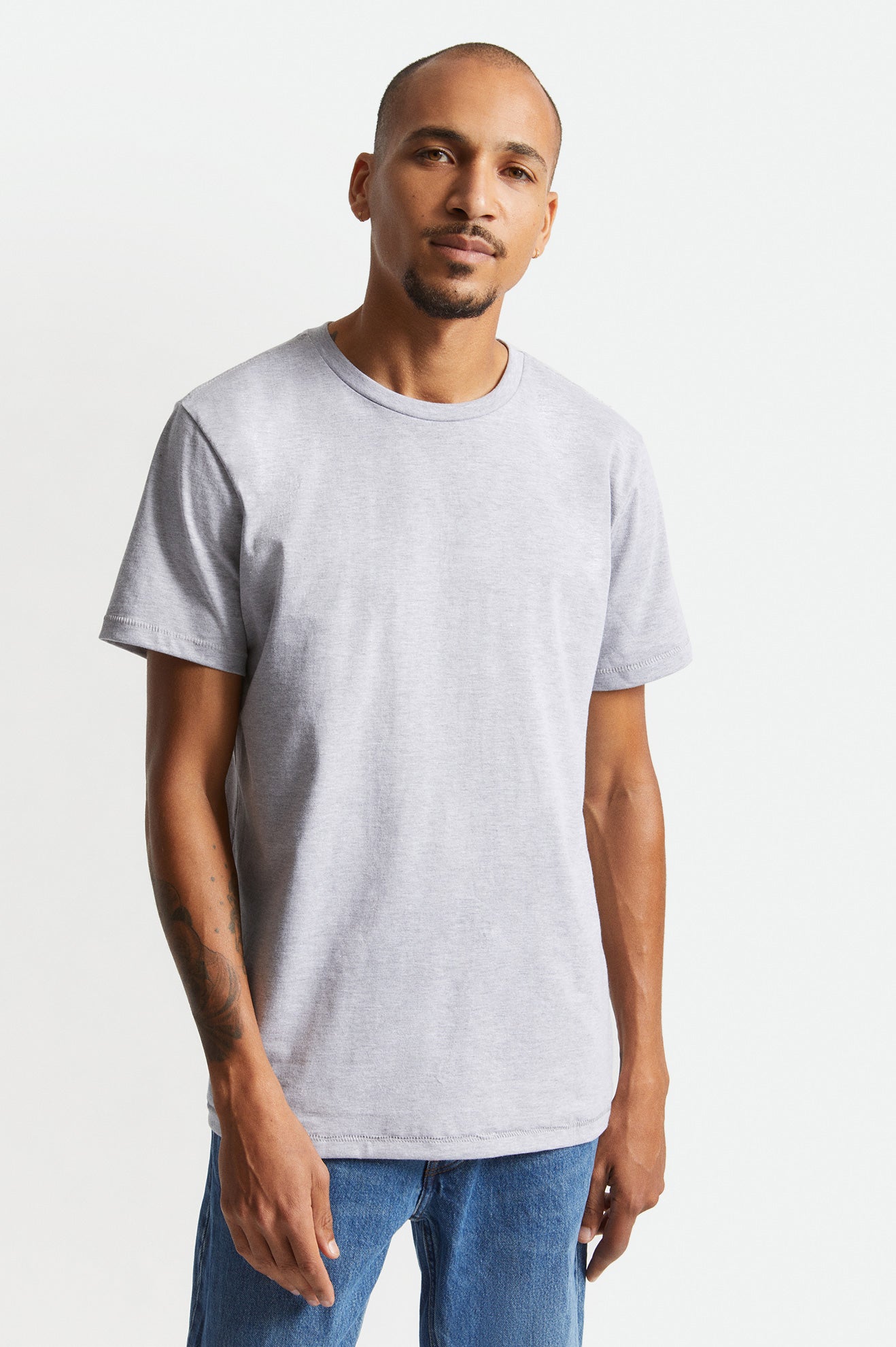 Tops Brixton Basic S/S Tailored Hombre Gris | 127043FXZ