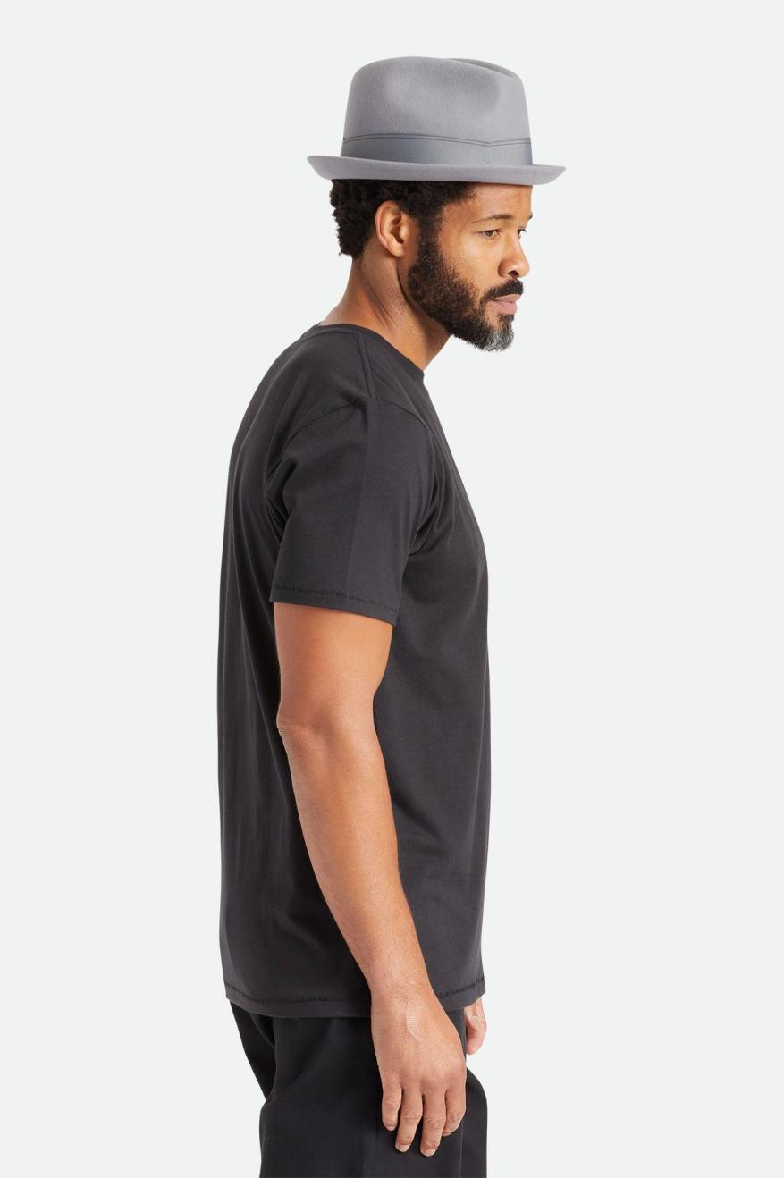 Tops Brixton Basic S/S Tailored Hombre Negras | 529137NPC