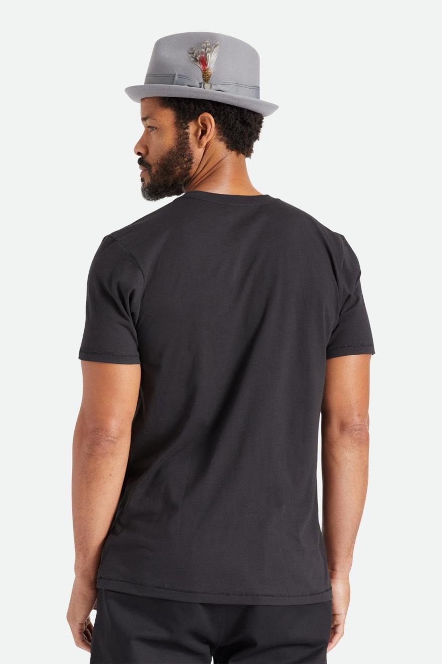 Tops Brixton Basic S/S Tailored Hombre Negras | 529137NPC