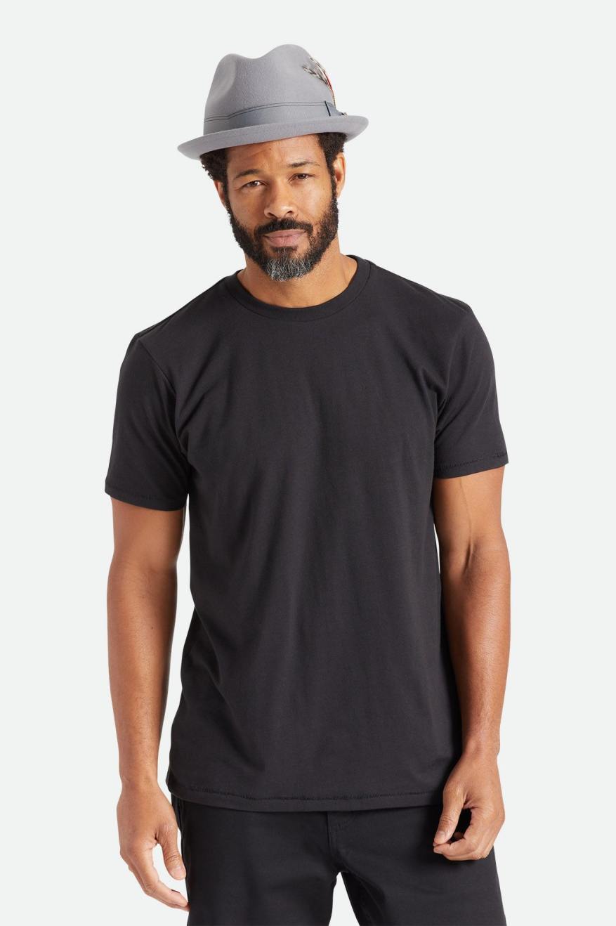 Tops Brixton Basic S/S Tailored Hombre Negras | 529137NPC