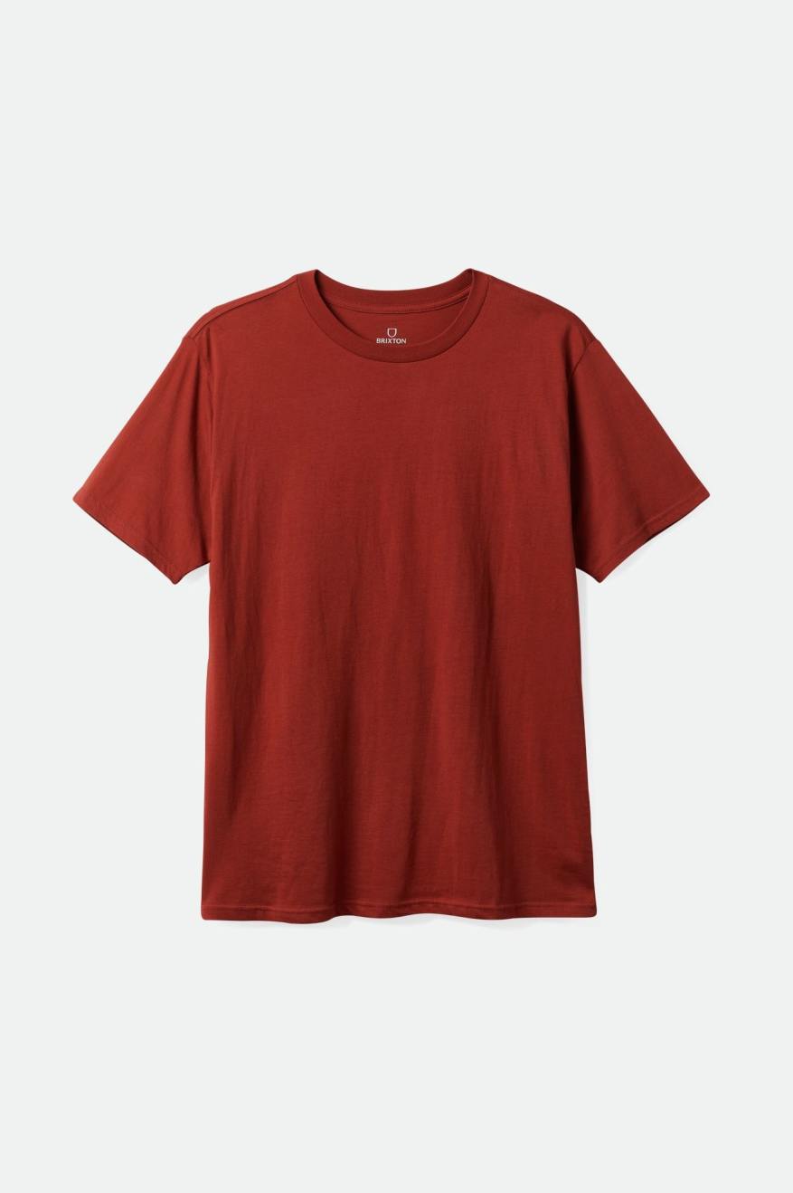 Tops Brixton Basic S/S Tailored Hombre Rojas | 872439OKE