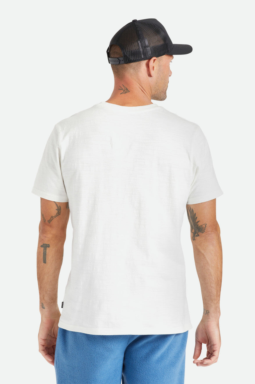 Tops Brixton Basic Slub S/S Pocket Hombre Blancas | 231467SUH