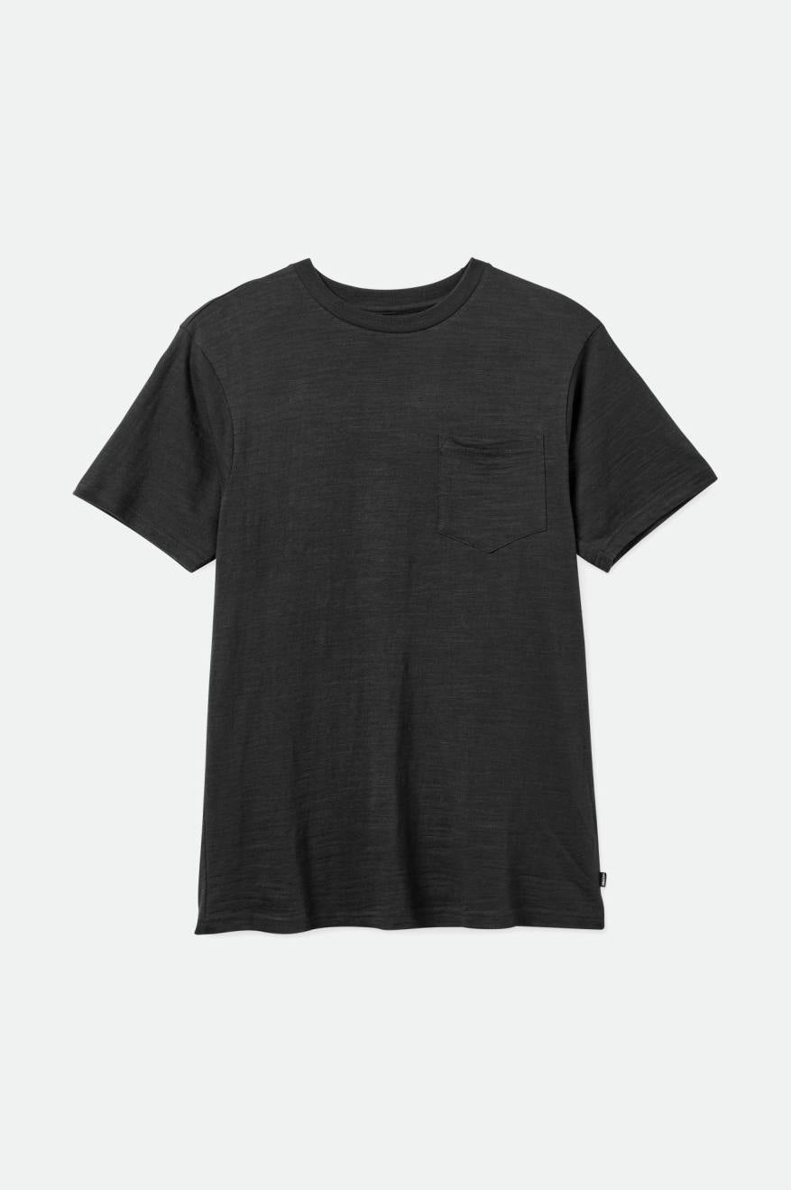 Tops Brixton Basic Slub S/S Pocket Hombre Negras | 293401UZO