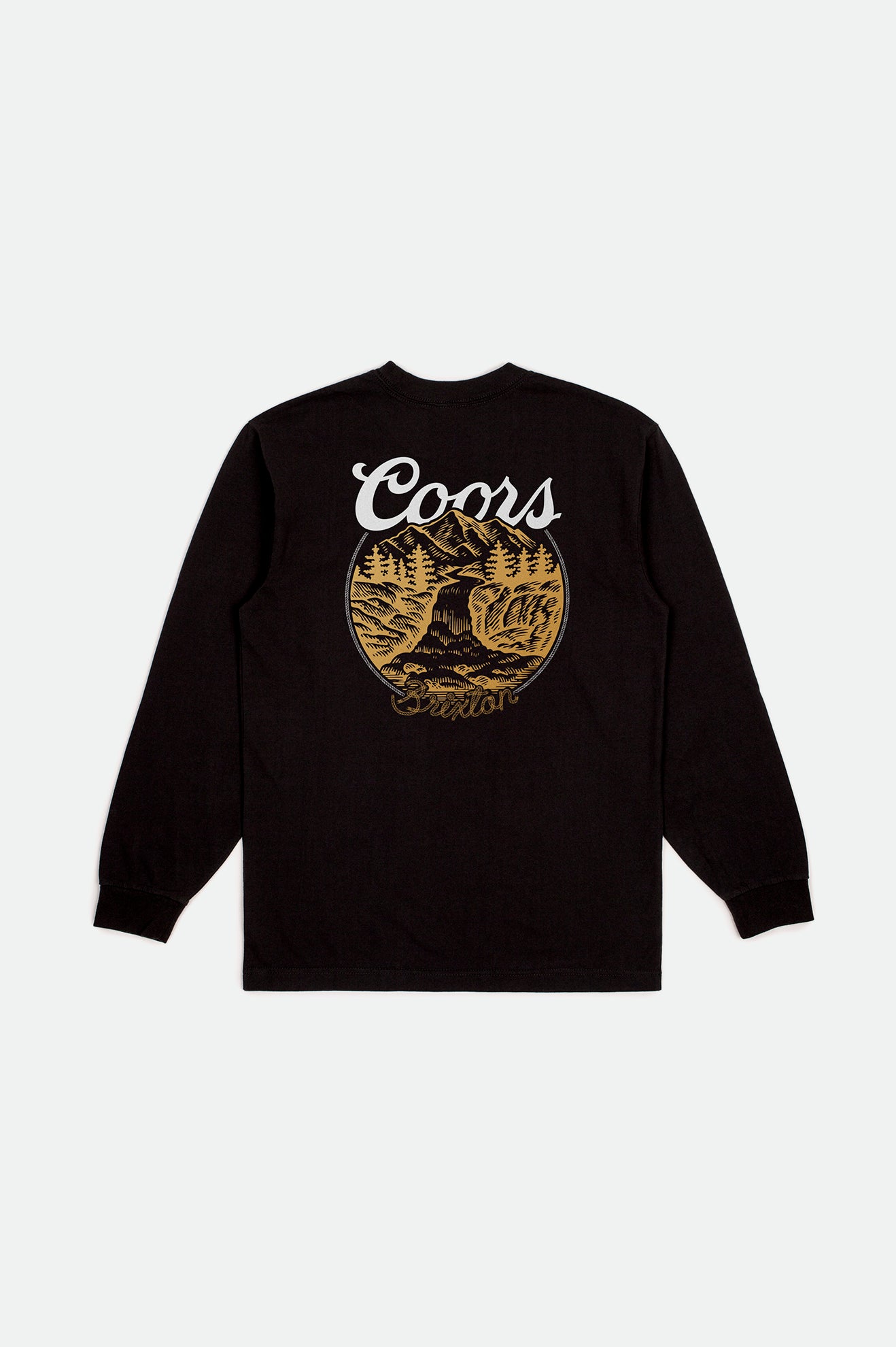 Tops Brixton Coors Rocky L/S Standard Hombre Negras | 628934HCX