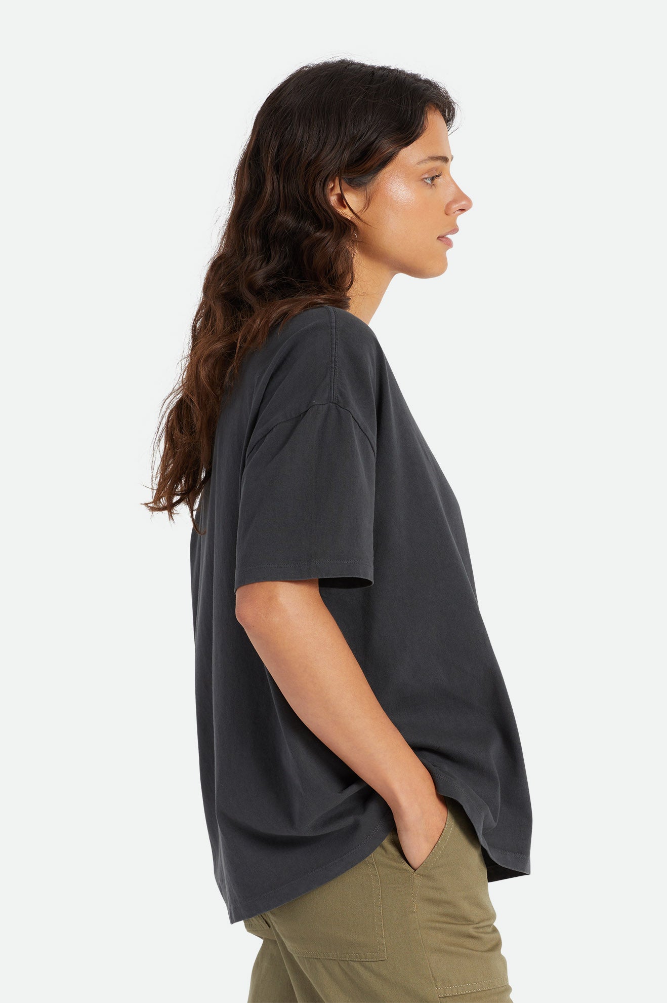 Tops Brixton Oversized Boyfriend Mujer Negras | 230485REZ