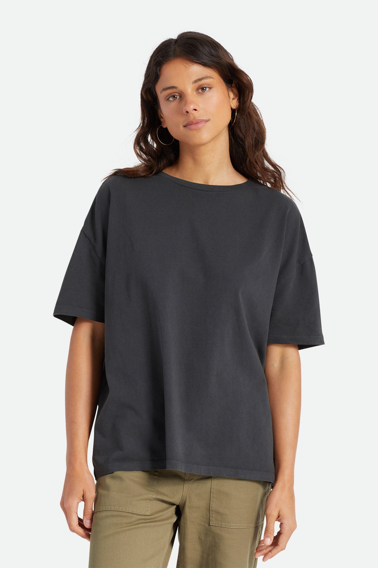 Tops Brixton Oversized Boyfriend Mujer Negras | 230485REZ