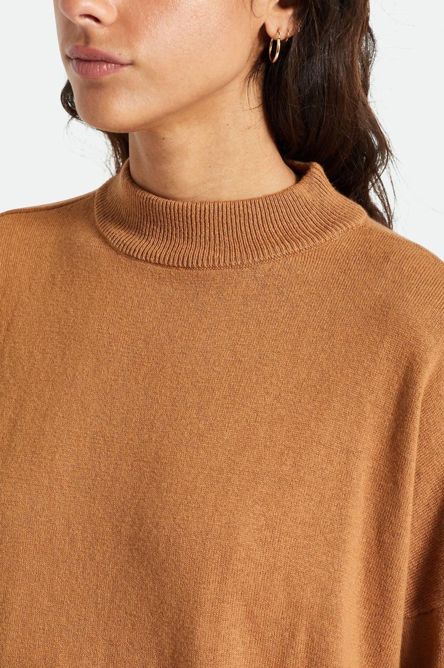 Tops Brixton Reserve Oversized Cashmere Sueter Mujer Naranjas | 870231FGM