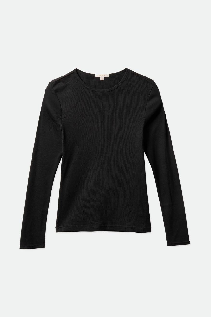 Tops Brixton Tennessee L/S Mujer Negras | 541836HAE