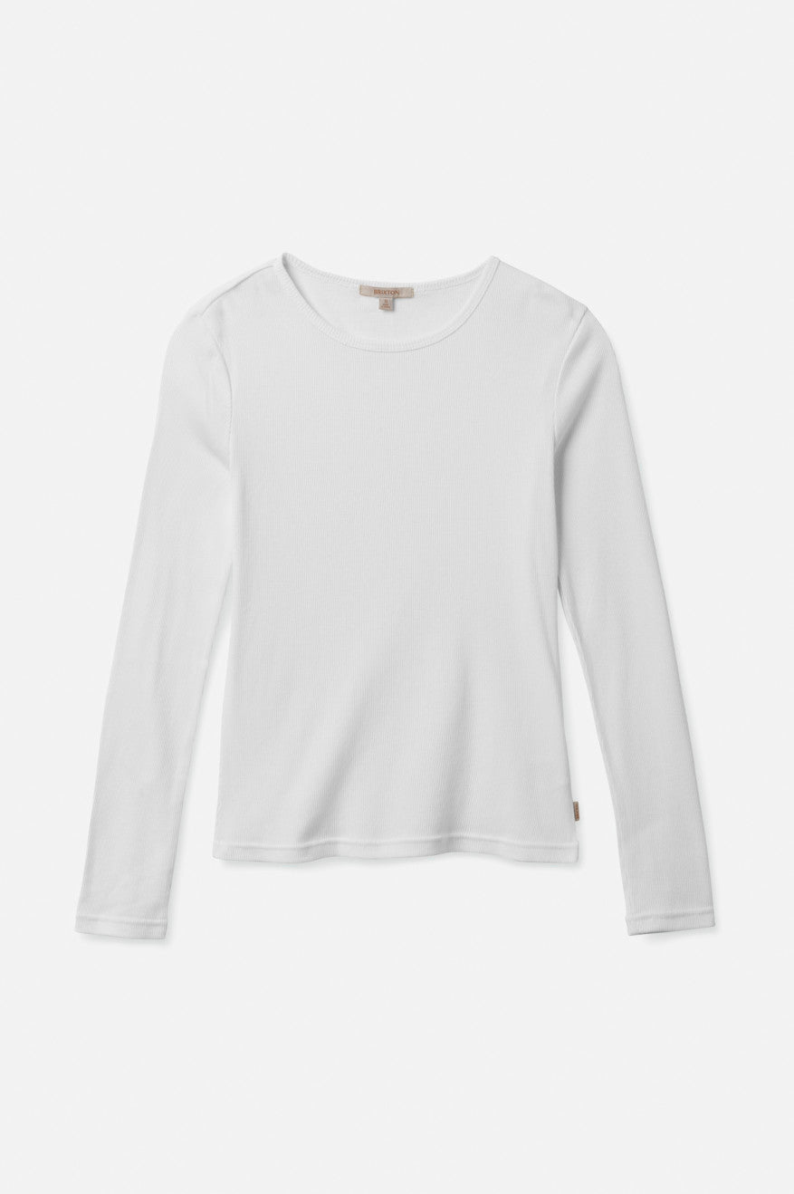 Tops Brixton Tennessee L/S Tee Mujer Blancas | 438790EFV