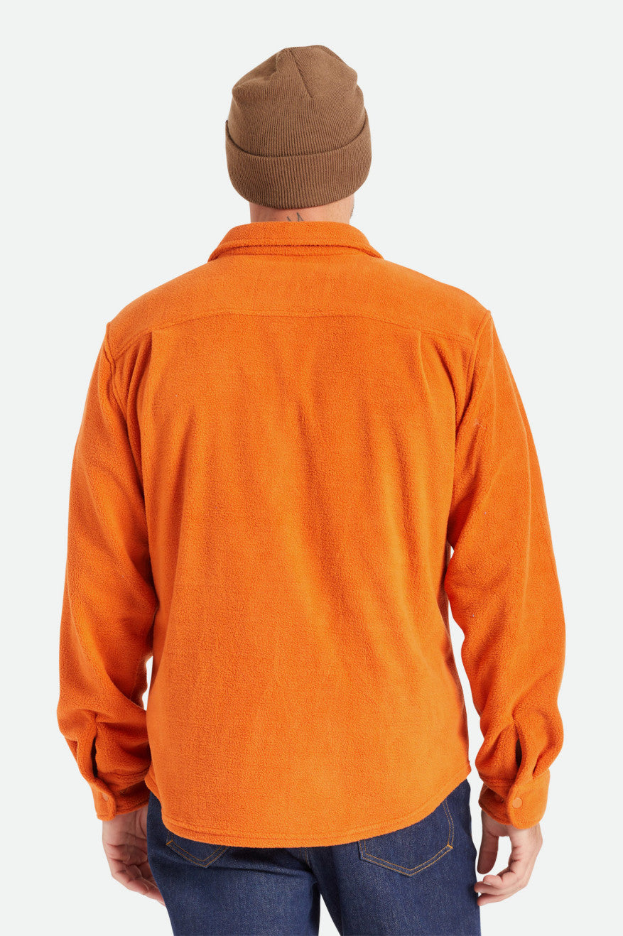 Tops De Franela Brixton Bowery L/S Arctic Stretch Fleece Hombre Naranjas | 314825IFH