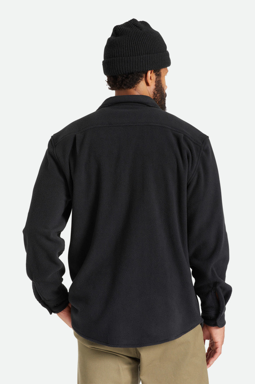 Tops De Franela Brixton Bowery L/S Arctic Stretch Fleece Hombre Negras | 650214RQH