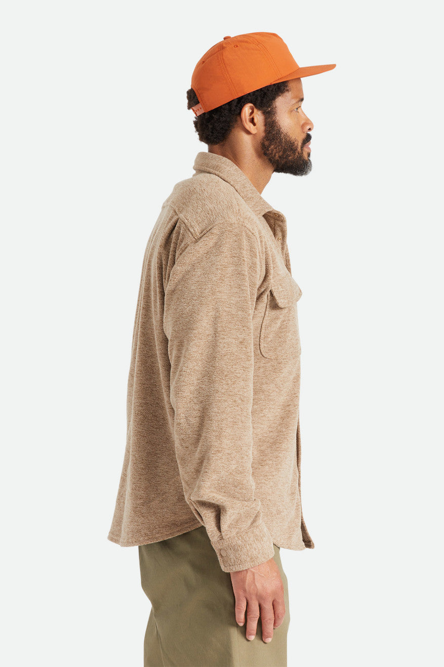 Tops De Franela Brixton Bowery L/S Arctic Stretch Fleece Hombre Beige | 685701RTV