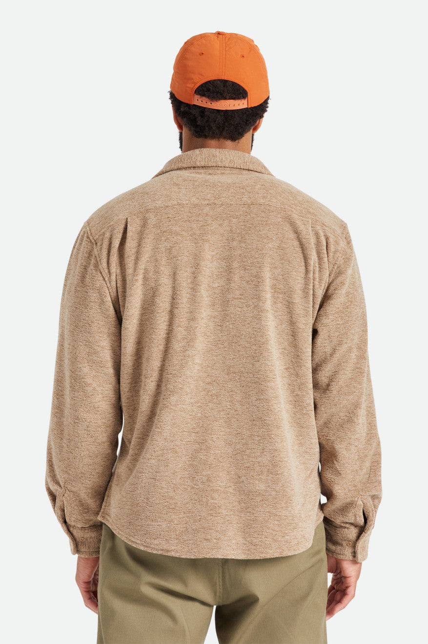 Tops De Franela Brixton Bowery L/S Arctic Stretch Fleece Hombre Beige | 685701RTV