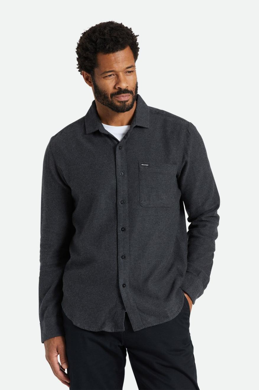 Tops Tejidos Brixton Bixby Reserve L/S Hombre Negras | 790243IKX