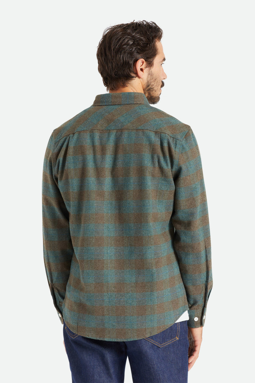 Tops Tejidos Brixton Bowery L/S Hombre Azules | 279318BZF