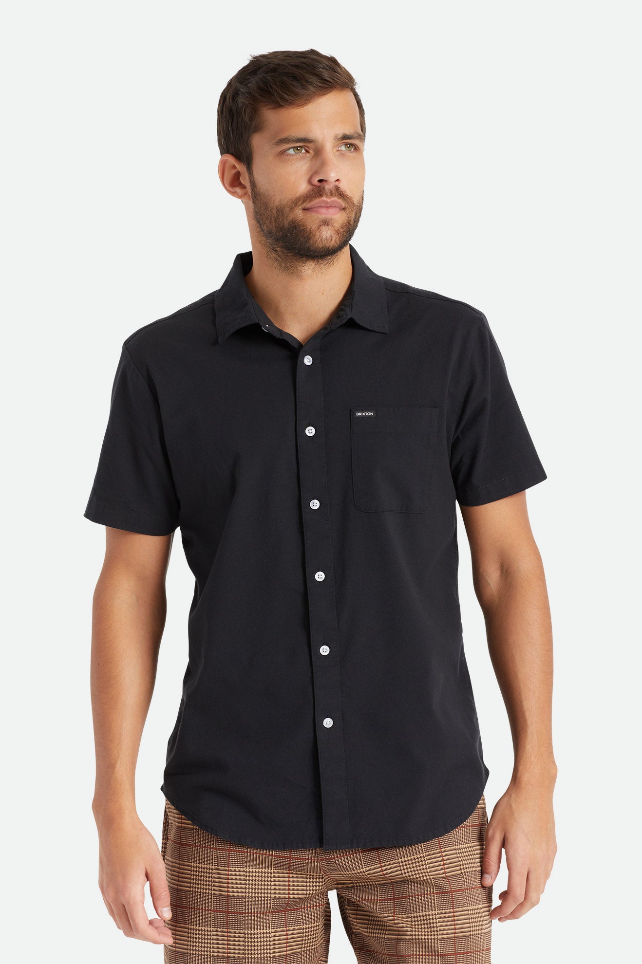 Tops Tejidos Brixton Charter Oxford S/S Hombre Negras | 691854KBR