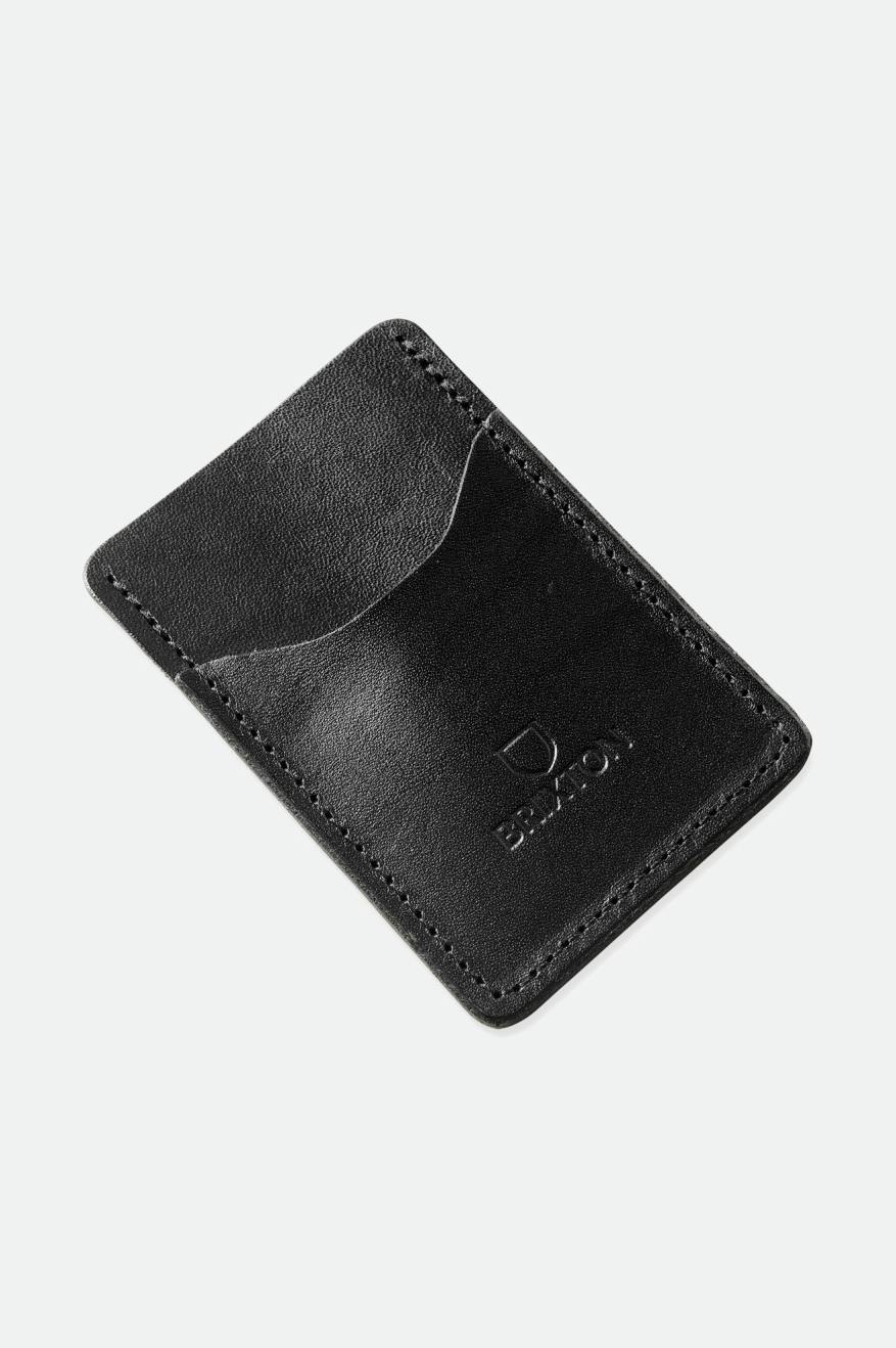 Accesorios Brixton Artifact Cuero Card Holder Wallet Unisex Negras | 204785NSE