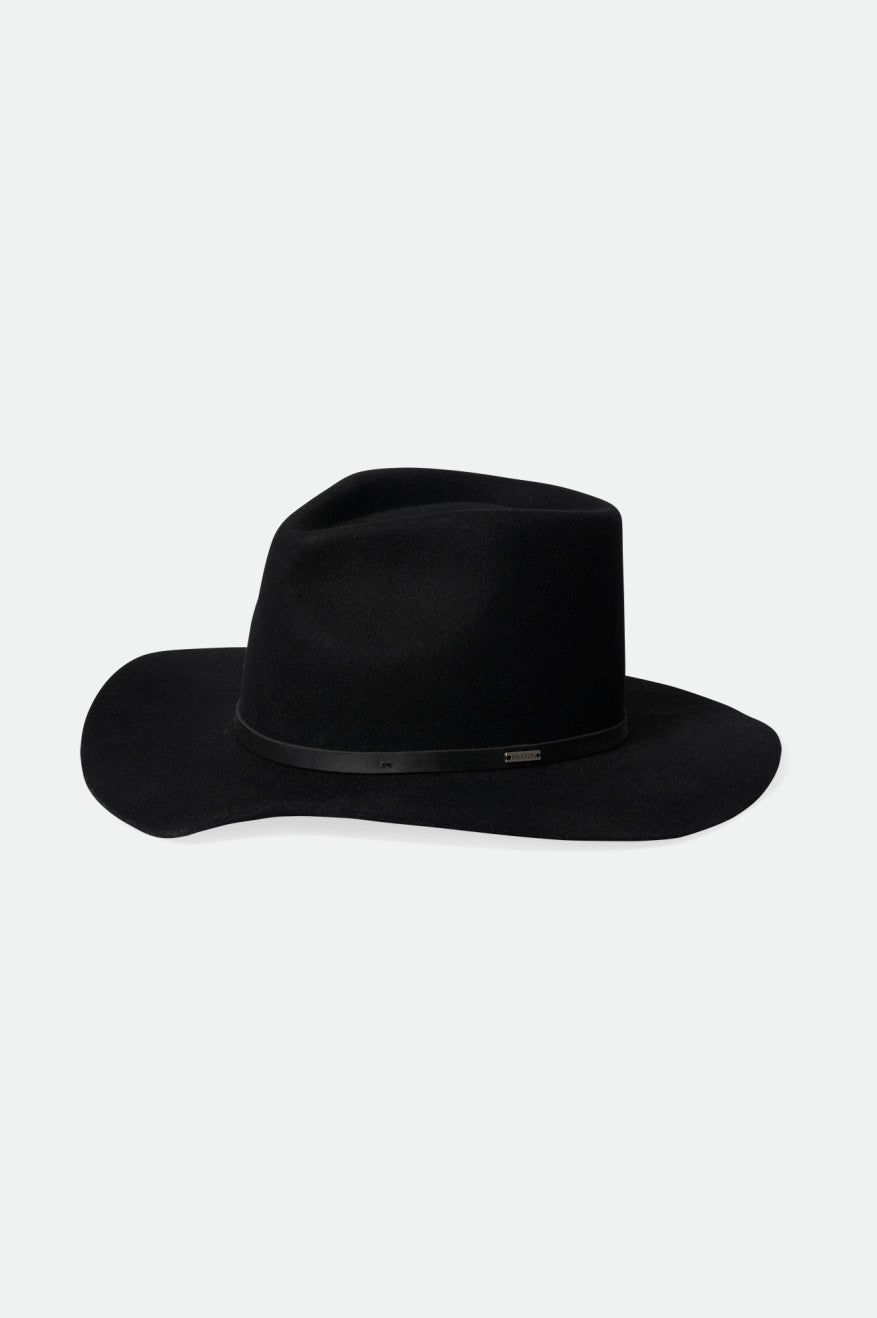 Sombreros Brixton Whiskey River Cowboy Hat Mujer Negras | 246983VCZ