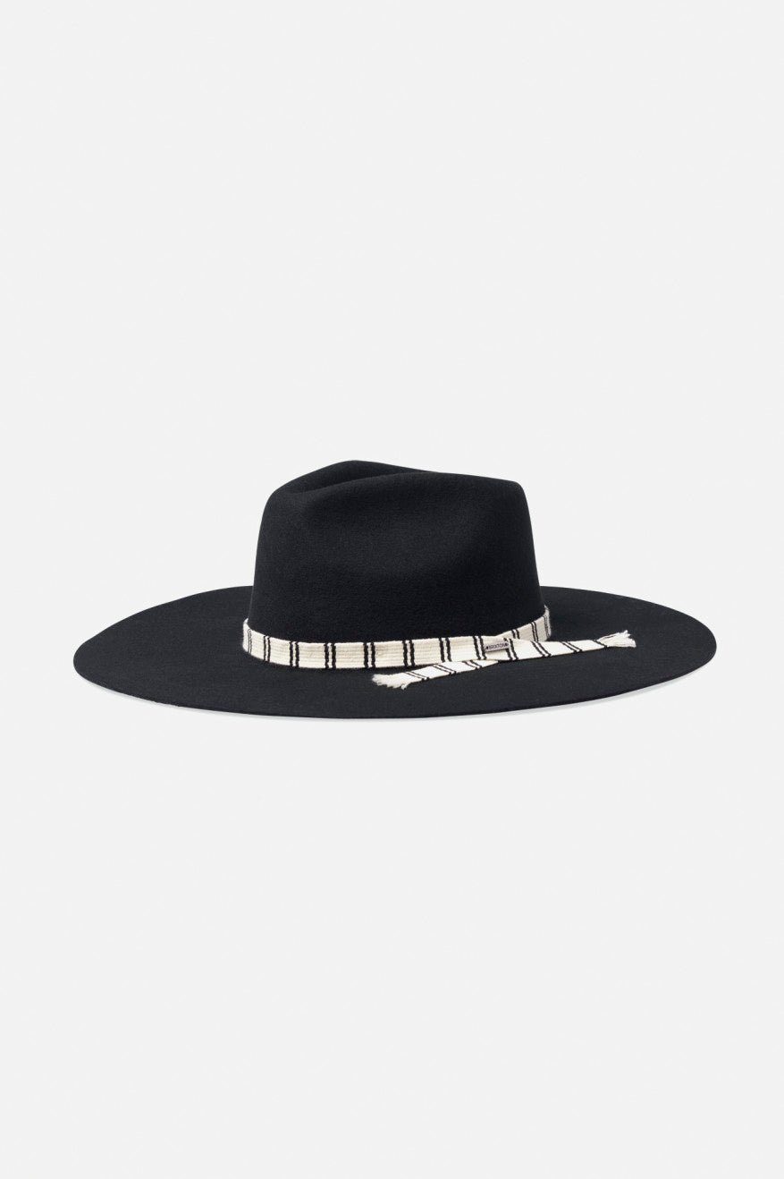 Sombreros De Fieltro Brixton Leigh Felt Fedora Mujer Negras | 710863HGF